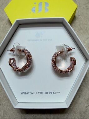 Bomb Party Earrings-Shining Horizons Lavender Topaz on Rose Gold ER15968
